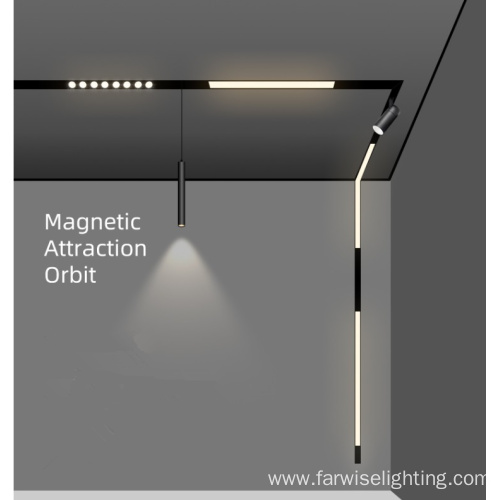 Dali dimming and color changing linear magnetic lighting